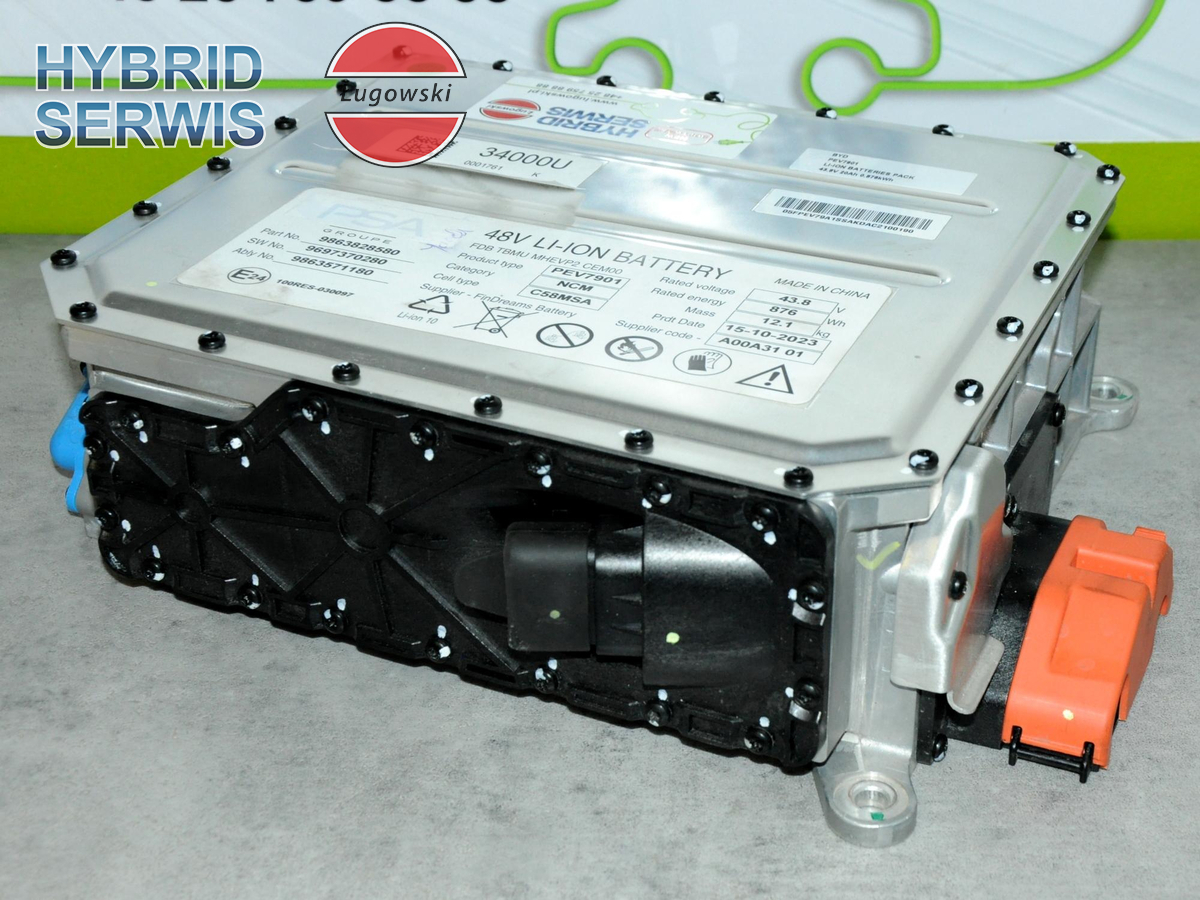 Bateria HV trakcyjna akumulator 48V miękka hybryda PSA C5 876Wh 9863828580 PEV7901 1