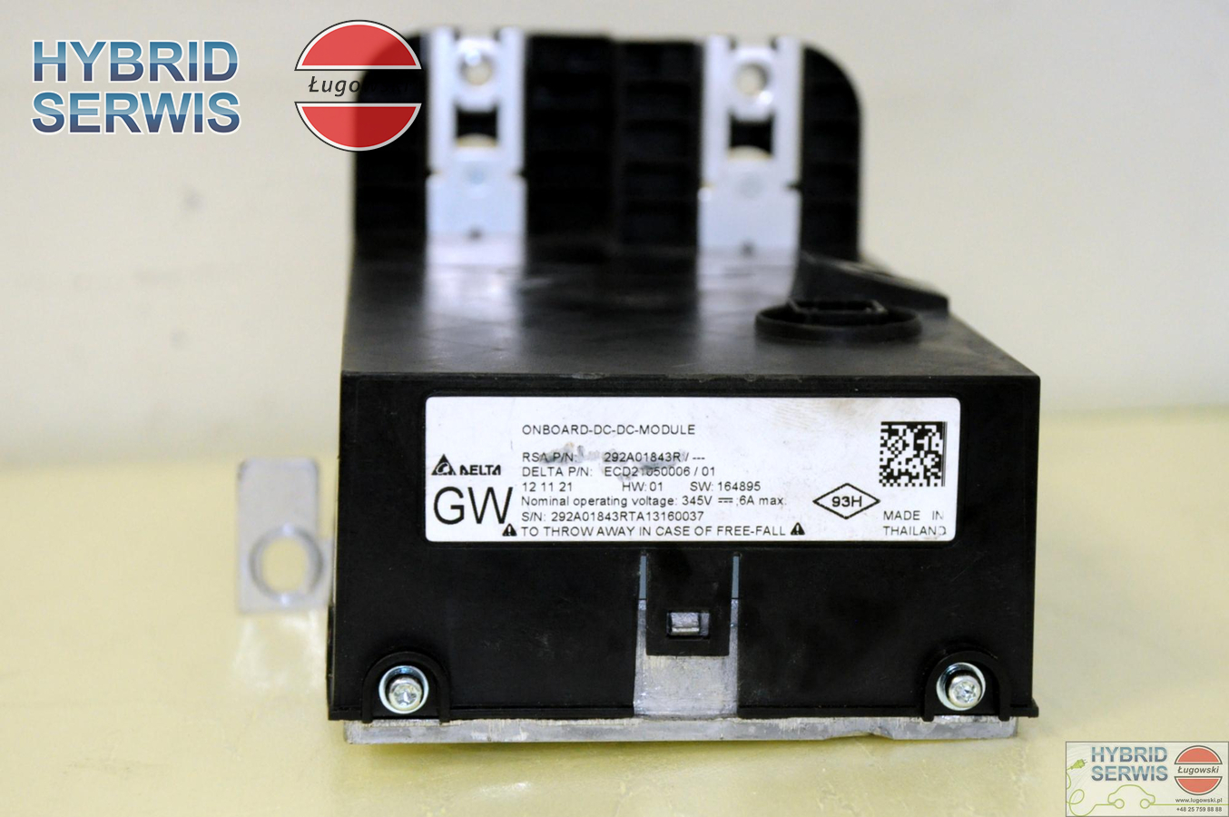 Module converter DC/DC Smart 453 error P0852 292A01843R 1