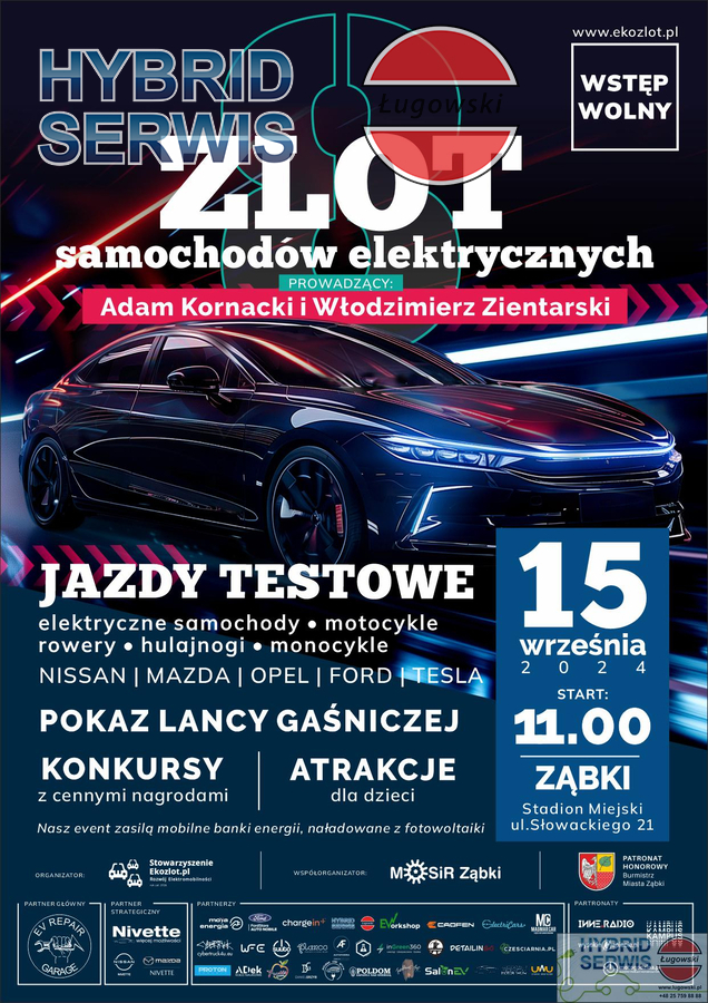 Zlot Samochodów Elektrycznych 15 września 2024- piknik w Ząbkach 1