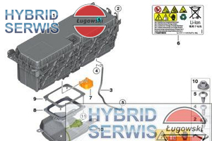 Bateria trakcyjna HV akumulator BMW 3 5 7 Hybrid F10 F01 02N F30 8617935