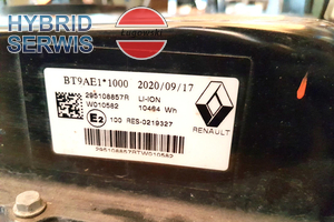 Bateria HV, trakcyjna, Renault Captur II, Megane Iconic E-tech Hybrid plug-in 295108857R 295F14656R 5