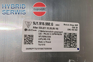 Blok ogniw moduł baterii HV 129Ah 21,9V 2.82kWh Porsche Taycan 6S2P 9J1915592G 9J1915591G 9J1915592C 4