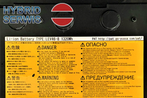 Ogniwo baterii HV Mitsubishi OutlanderPHEV LEV46-8 LEV46-8 1320Wh 5