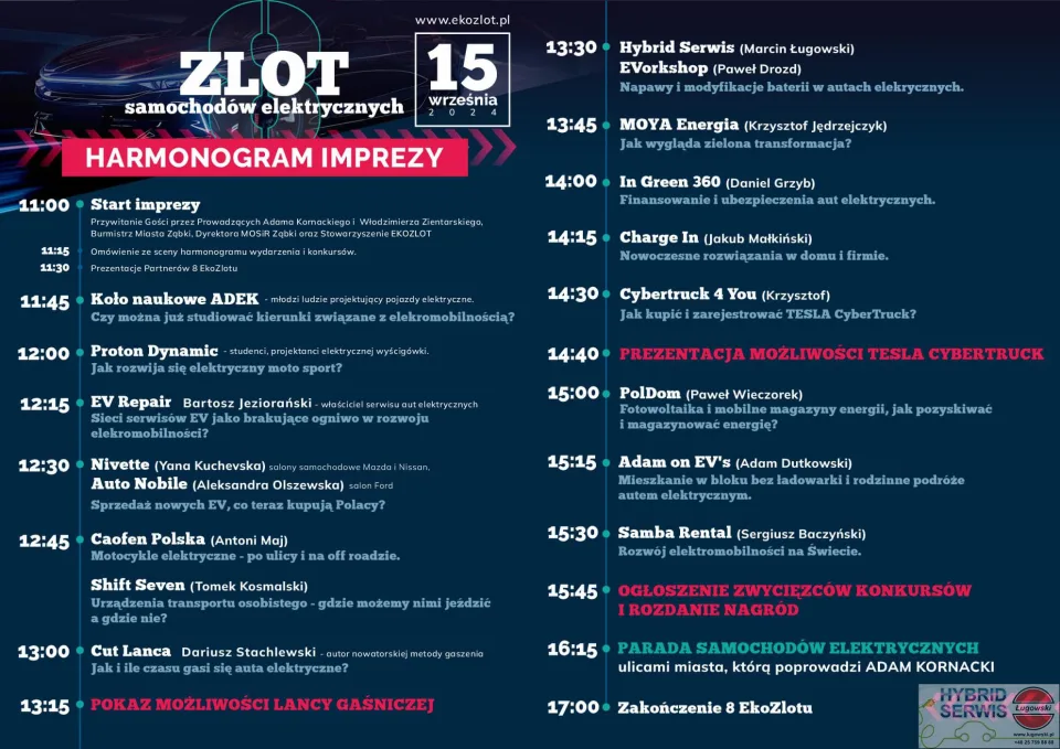 Zlot Samochodów Elektrycznych 15 września 2024- piknik w Ząbkach2