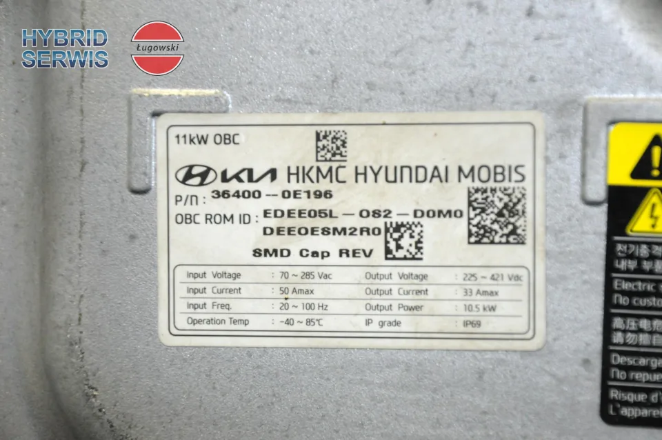Ładowarka pokładowa OBC 11kW Kia Niro Hyundai Kona 364000E195