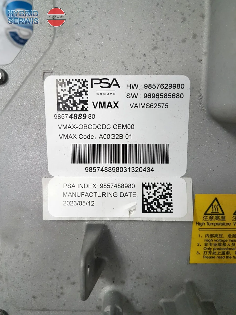 Ładowarka pokładowa OBC Opel Mokka Citroen e-C4 VMAX 9857488980