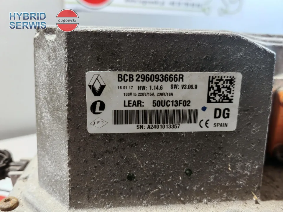 Ładowarka pokładowa OBC przetwornica HV Renault ZOE 2013 Kangoo ZE 296093666R