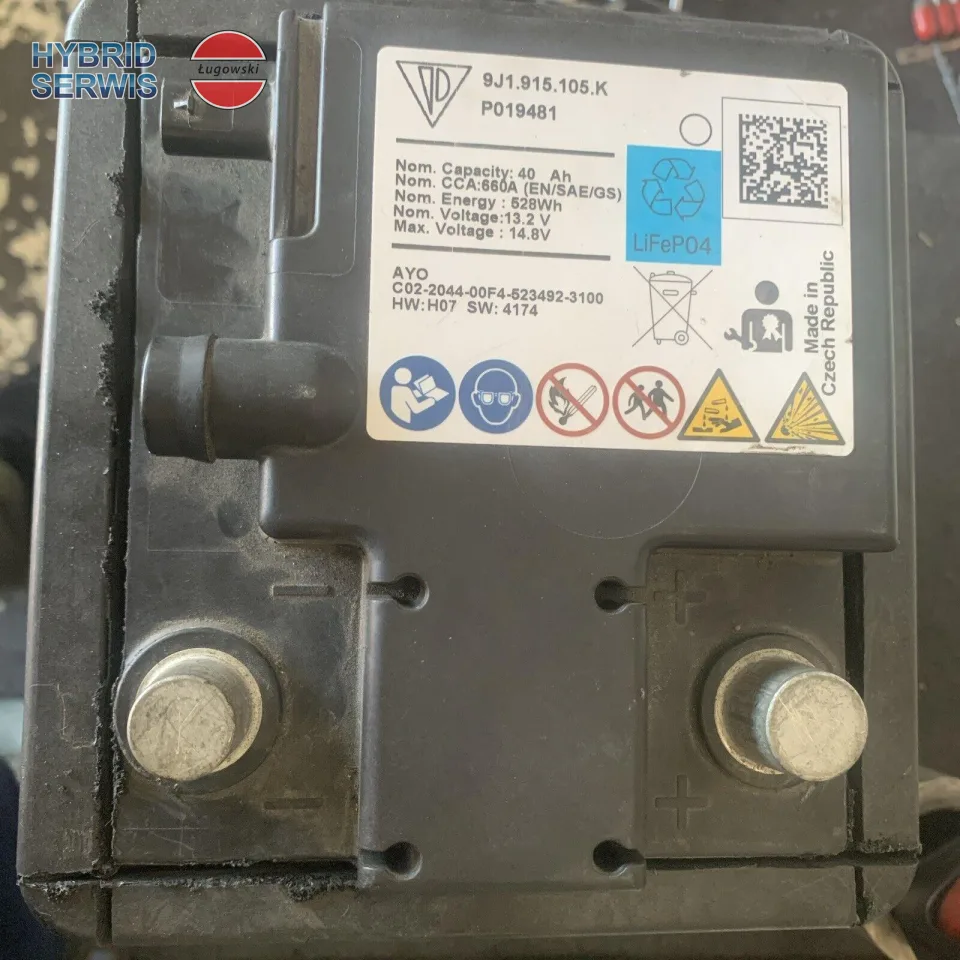 Bateria akumulator E-tron Porsche Taycan LiFePO4 12V 40AH 9J1915105 błąd P1B0200- naprawa