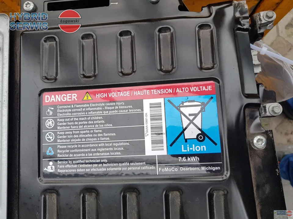 Bateria Ford Mondeo Fusion PLUG-IN 7,6kWh HG9810B759BA5