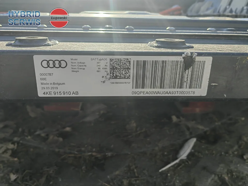 Bateria HV Audi E-Tron A06 95kWh 240Ah 397V 4KE915910AB