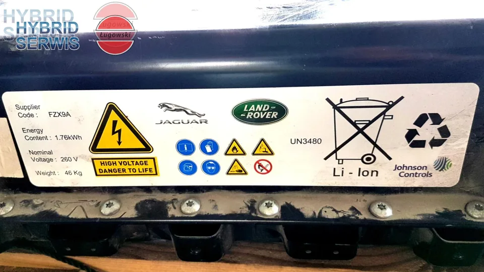 Bateria HV Land Rover Range Rover Sport L494 Hybrid LR070873 1.76kWh 260V