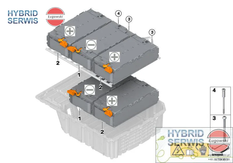 Bateria HV, trakcyjna  BMW Mini Countryman Plug-in 26Ah, 34Ah 94944901