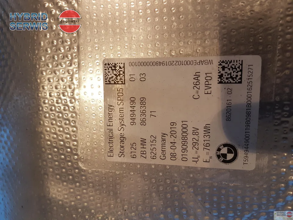 Bateria HV, trakcyjna  BMW Mini Countryman Plug-in 26Ah, 34Ah 94944902