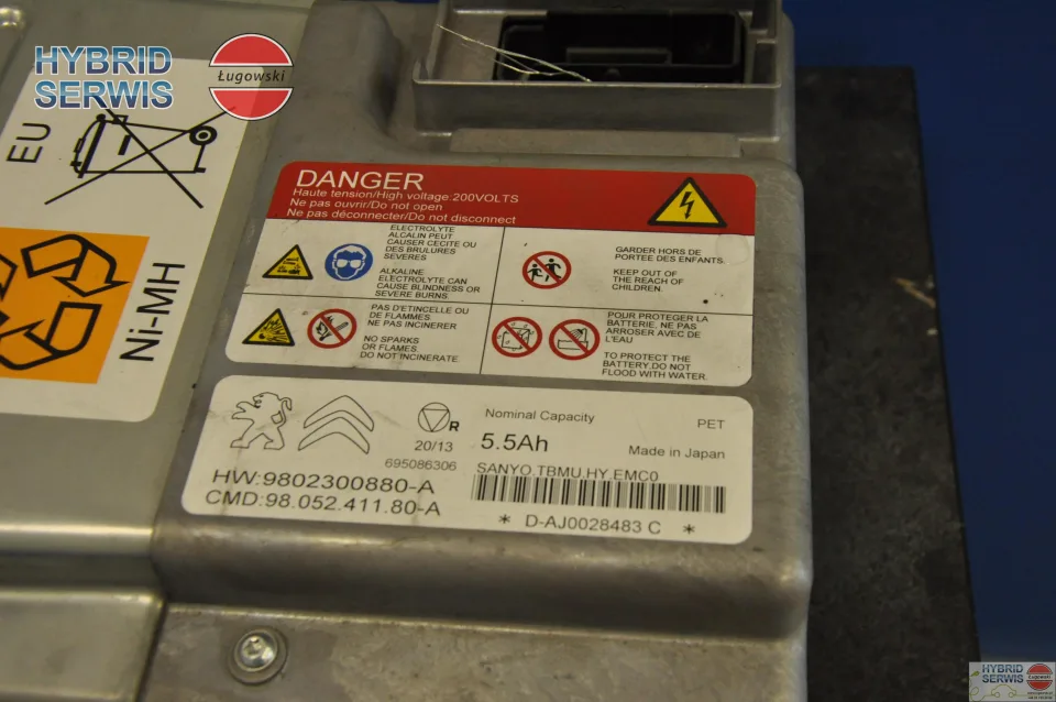 Bateria HV, trakcyjna Peugeot 3008 DS5 508 Hybrid4 2.0 HDI 98018689807