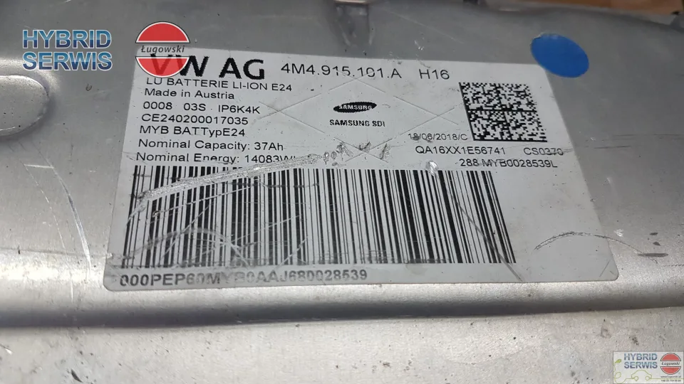 Bateria HV trakcyjna Porsche Cayenne 9Y3 E-Hybrid Audi Q5/Q7 4M4.915.101.A3