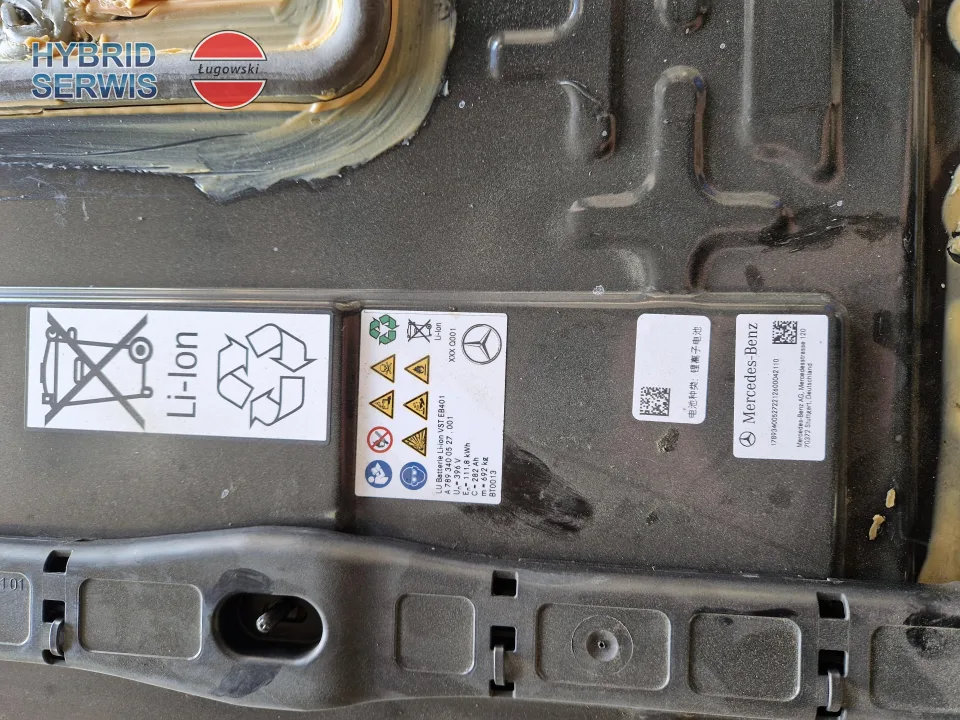Bateria Mercedes EQS 111.8kWh 282Ah 396V A7893405129 A7893400527