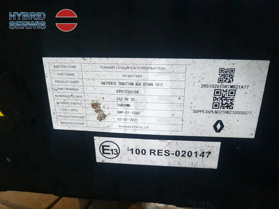 Bateria trakcyjna akumulator HV Dacia Spring 26,8kWh 295103491R