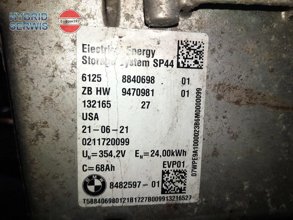 Bateria trakcyjna HV akumulator BMW X5 G05 plug-in 68Ah 24kWh 8840698