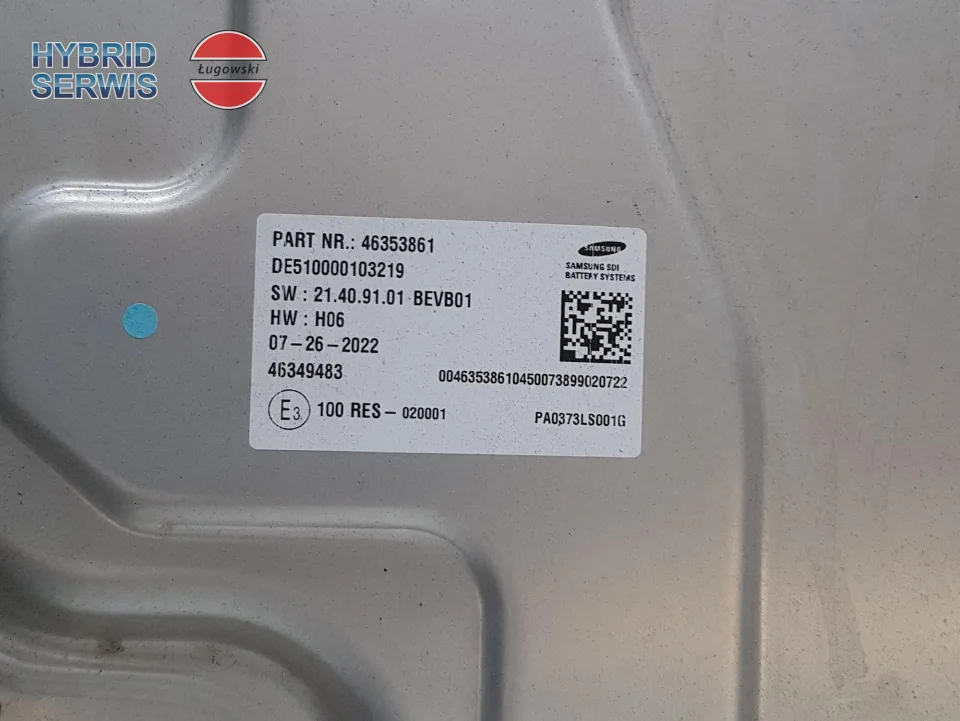 Bateria trakcyjna HV akumulator Fiat 500e II 2020+ 42kWh 6000633252