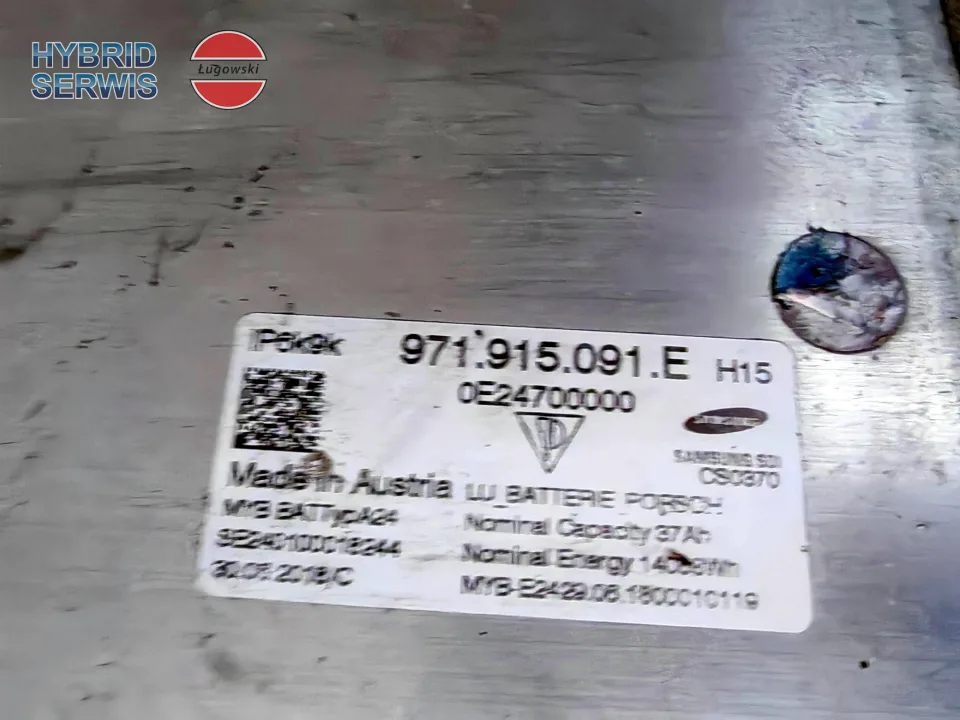 Bateria trakcyjna HV akumulator Porsche Panamera 971 Plug in PHEV 37Ah 14kWh 971915091C