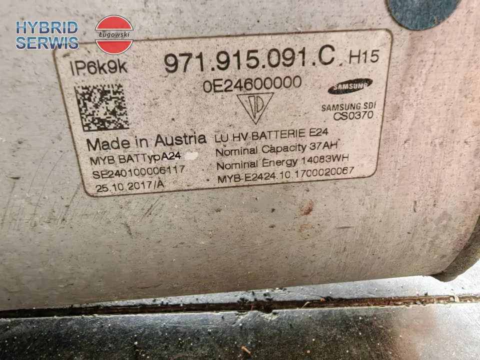 Bateria trakcyjna HV akumulator Porsche Panamera 971 Plug in PHEV 37Ah 14kWh 971915091C