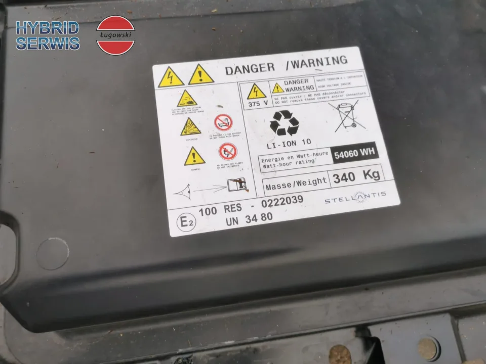 Bateria trakcyjna HV akumulator PSA e-Corsa 54kWh 9856391280