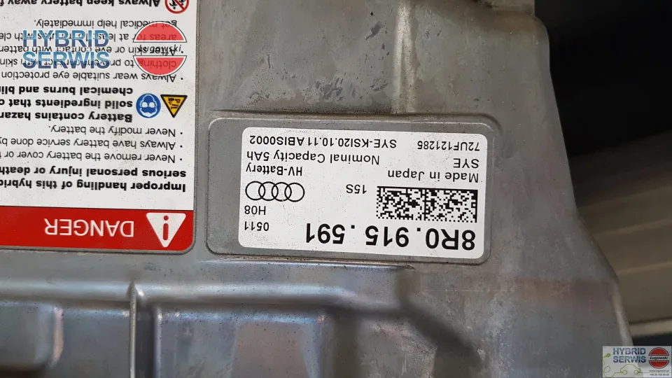 bateria trakcyjna HV Audi A6 A8 Q5 5Ah 8R09155917