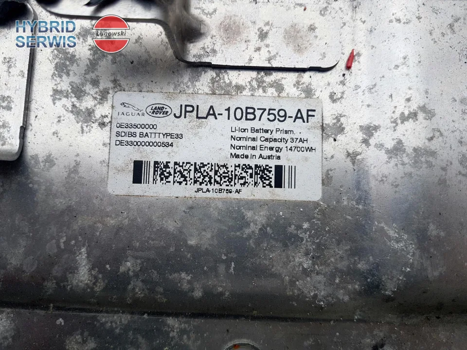 Bateria  HV Land Rover Range Rover Sport L494 plug in 14.7kWh 37Ah JPLA-10B759-AF Jaguar SDIBS BATTYPE33
