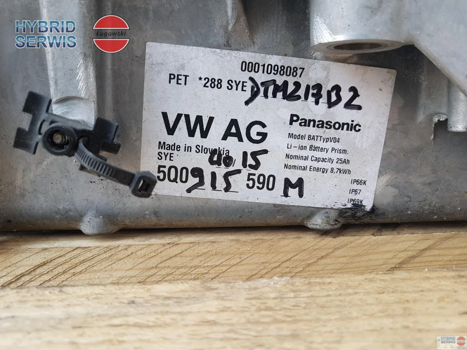 Bateria trakcyjna HV VW Golf, Passat; Audi A3, e-tron 8,7 kWh 25Ah 5Q0915590 K M3