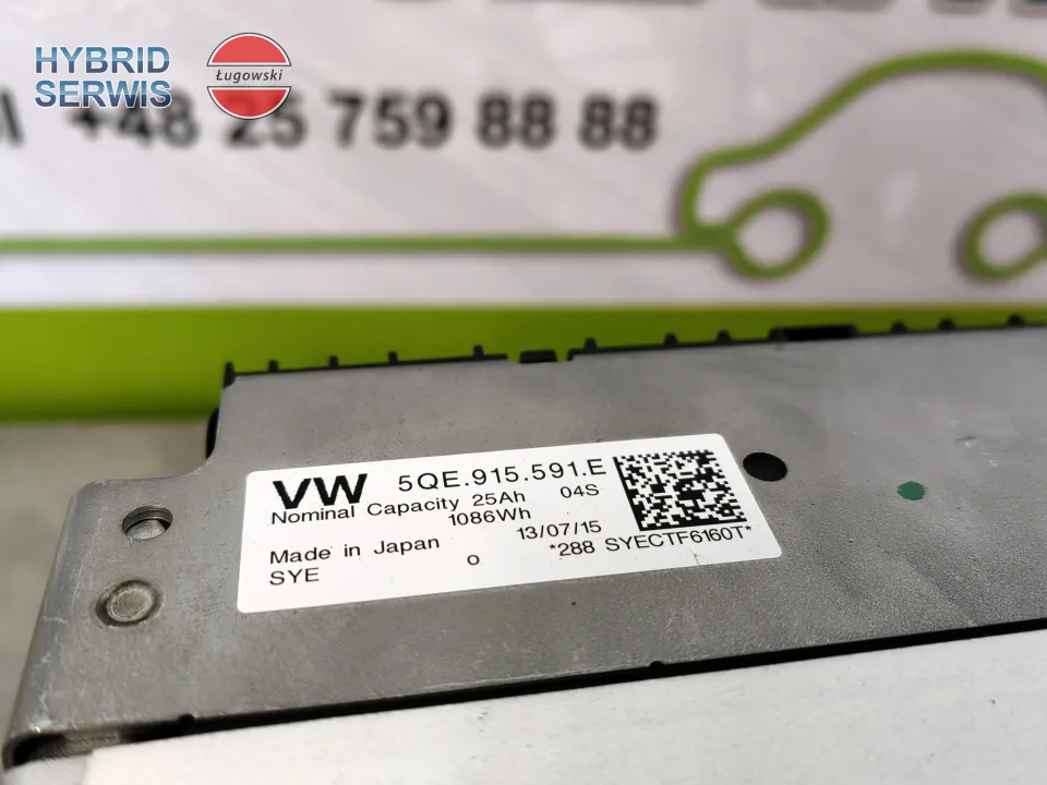 Bloki ogniwa moduły baterii magazyn energii 48V 25Ah 1,1kWh 12S WV Golf GTE PHEV 5QE915591E
