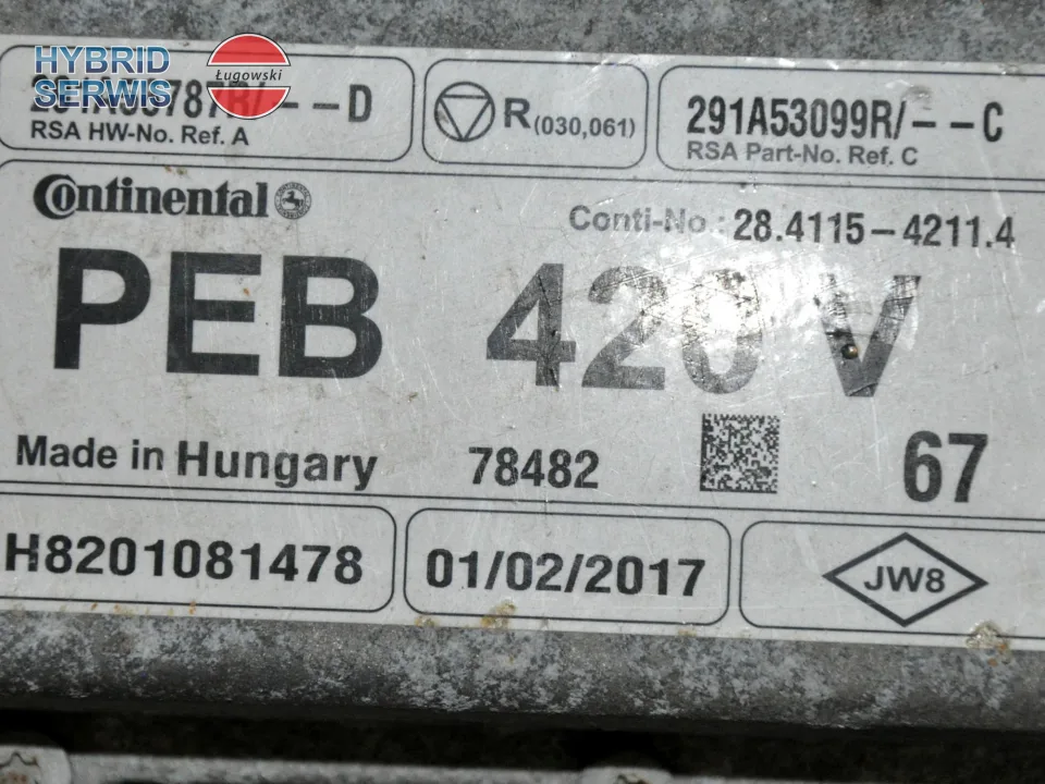 Inwerter falownik przetwornica HV Renault ZOE 291A56787R