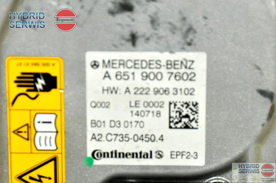 Inwerter Mercedes S300h W222 6519007502 22290630026