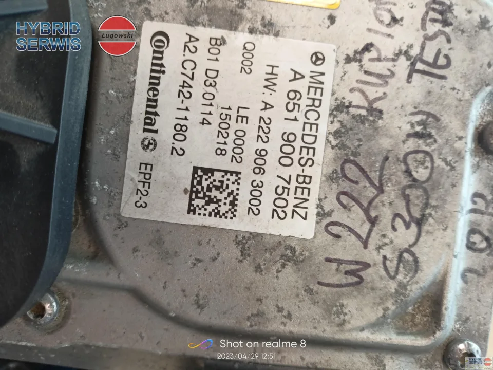 Inwerter Mercedes S300h W222 6519007502 22290630027