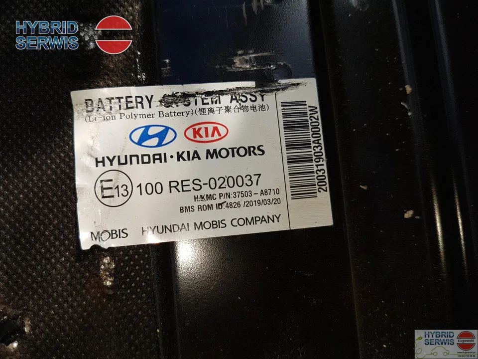 Kia Optima plug-in hybrid 2017-2020 bateria HV trakcyjna 37503A87103