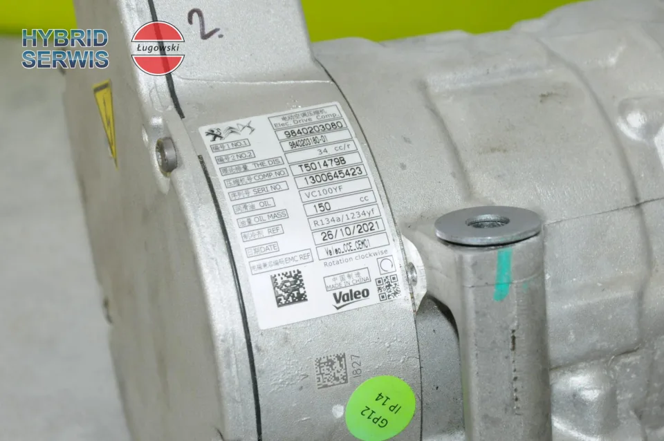 Kompresor klimatyzacji AC PSA Grandland X 3008II 508II DS7 9840203080