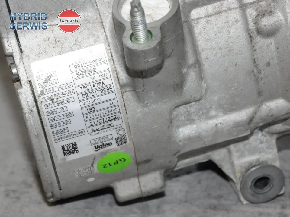 Kompresor klimatyzacji AC PSA Opel e-Corsa e-C4 e-MOKKA Peugeot e-208 9840056680