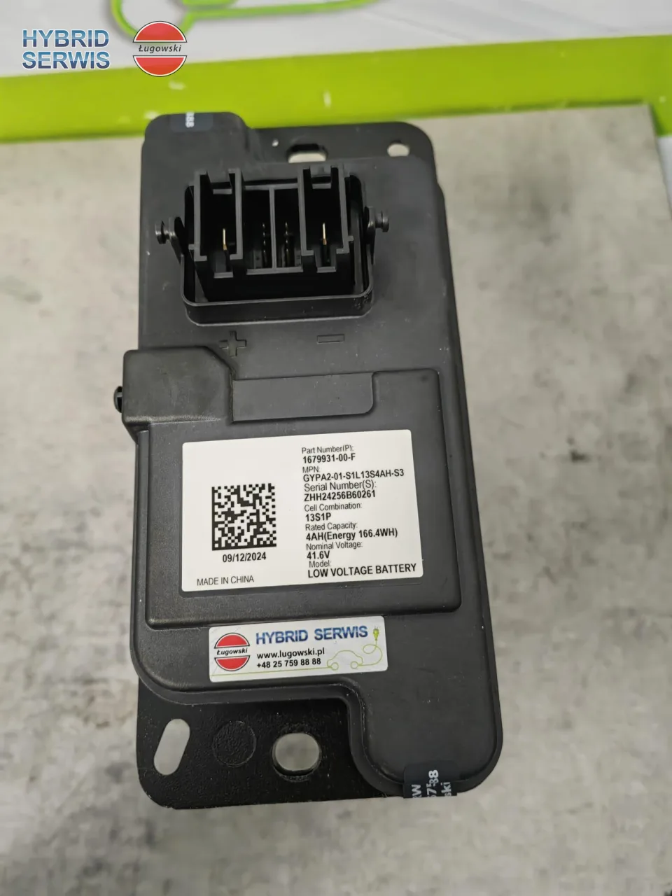 Naprawa, regeneracja baterii 41,6V 4Ah. Tesla Cybertruck 1679931-00-F