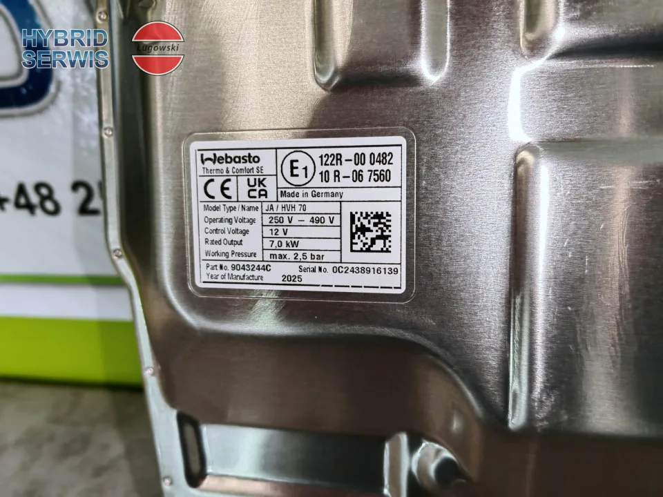 Podgrzewacz akumulatora Jeep Wrangler 4xe, Chrysler Pacifica Hybrid, Fiat e-Ducato Mopar Webasto 68443445AB